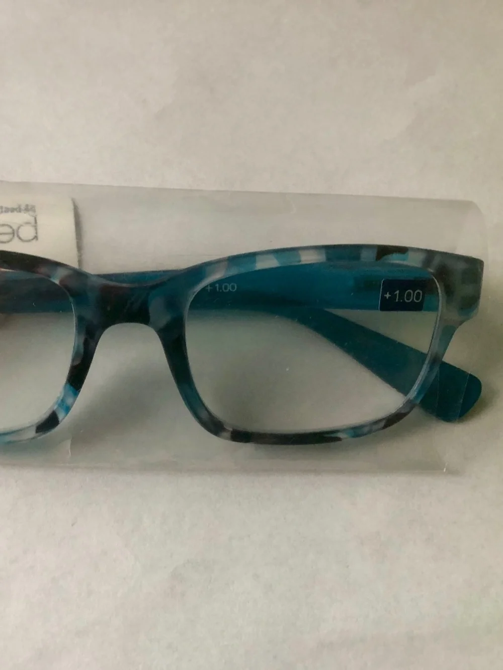 NEW PEEPERS BLUE MARBLE READERS +1.00